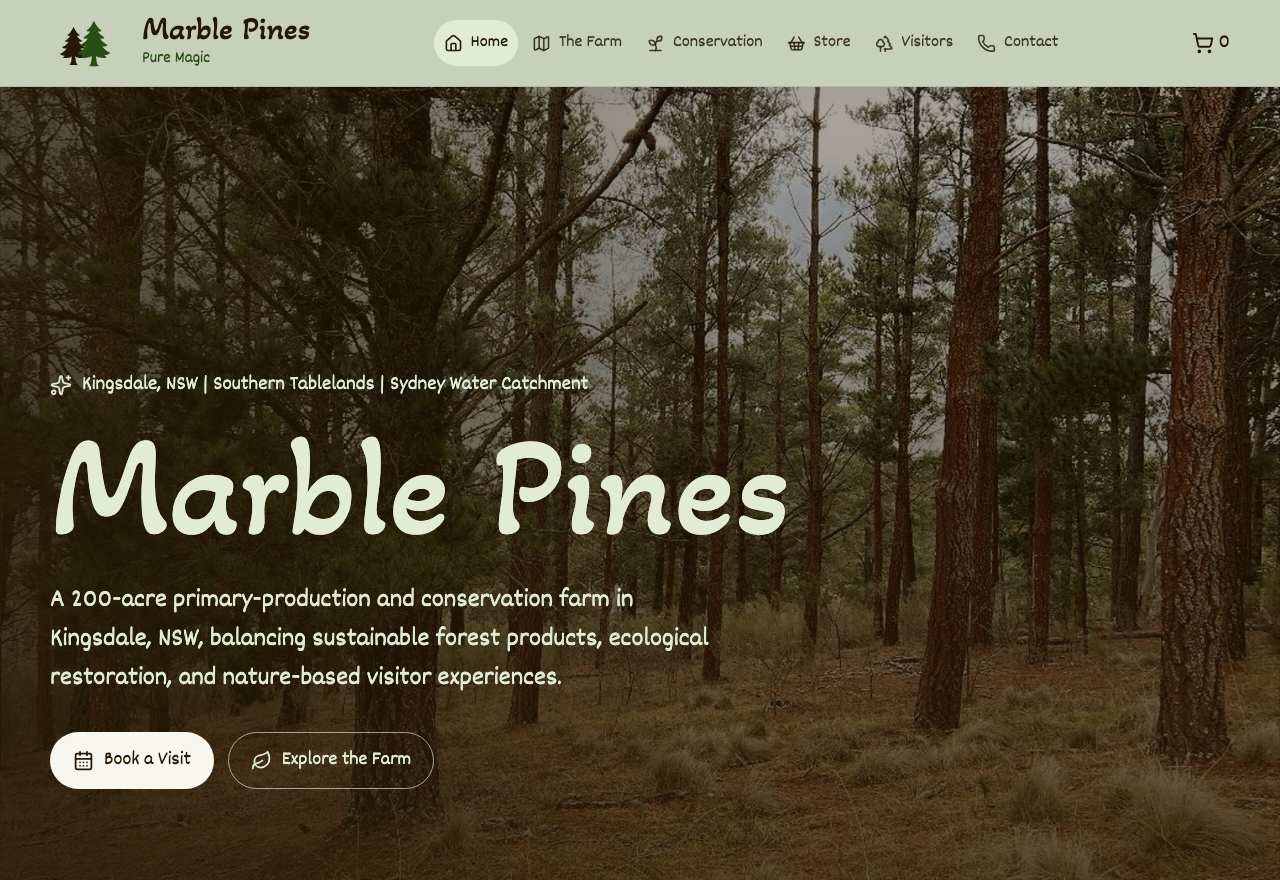 Marble Pines public website
